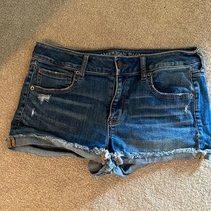 American Eagle Shortie jean shorts size 10